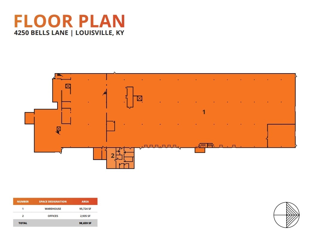 4250 Bells Ln, Louisville, KY à louer Plan d’étage- Image 1 de 1