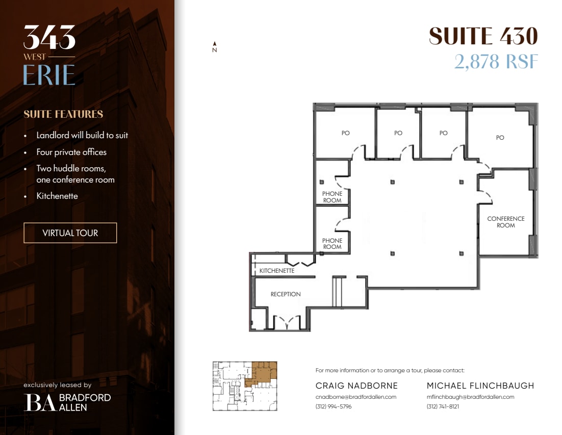 343 W Erie St, Chicago, IL for lease Floor Plan- Image 1 of 6