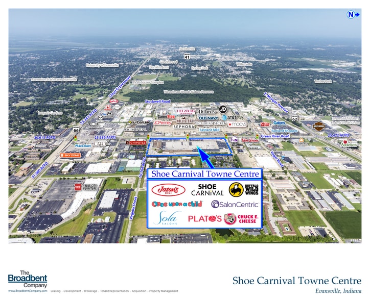 503-943 N Green River Rd, Evansville, IN for lease - Aerial - Image 3 of 4