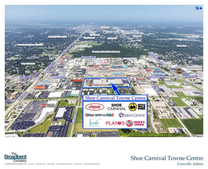 503-943 N Green River Rd, Evansville, IN à louer - Aérien - Image 3 de 4