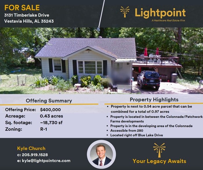 3131 Timberlake Rd, Vestavia, AL for sale - Building Photo - Image 1 of 5