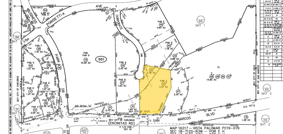 3280 Corporate View, Vista, CA à vendre - Plan cadastral - Image 2 de 10
