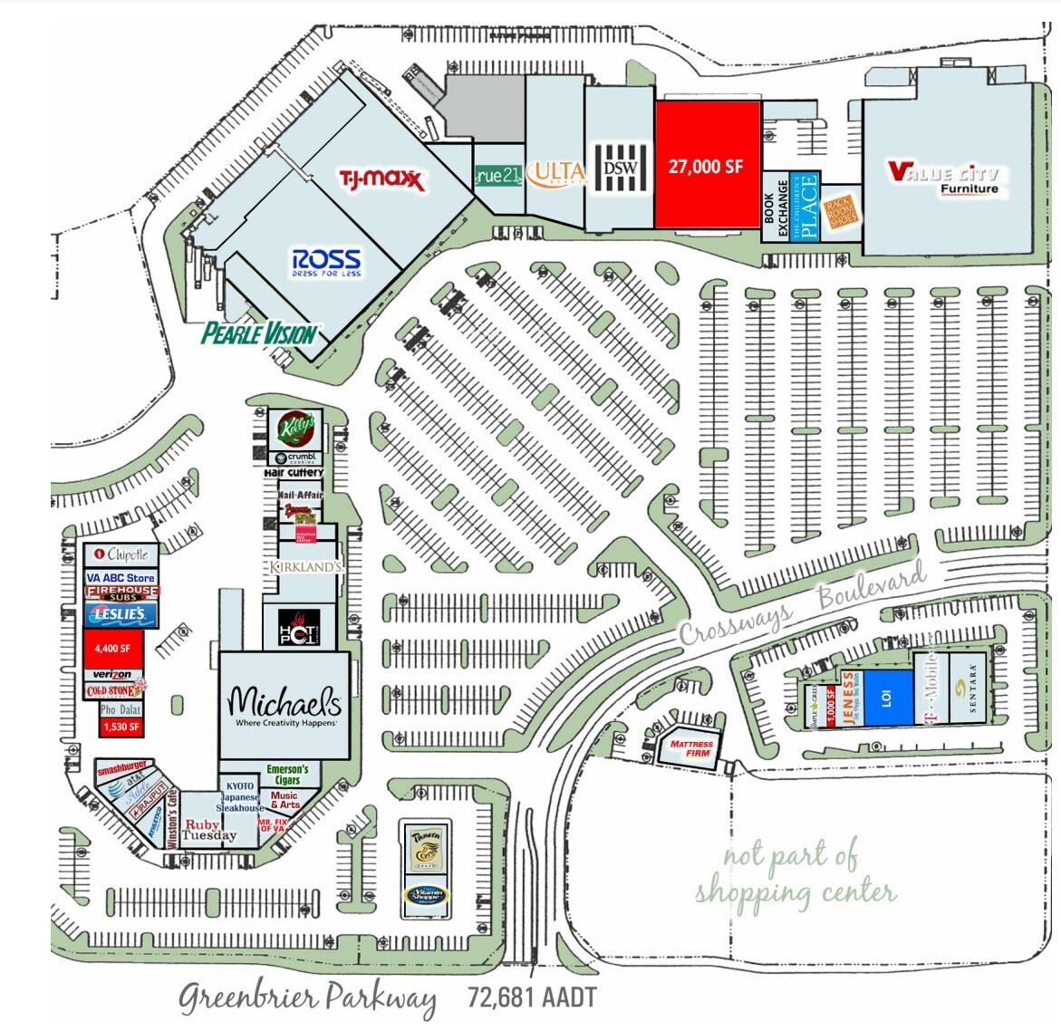 1591-1595 Crossways Blvd, Chesapeake, VA for lease Site Plan- Image 1 of 1