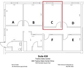 600 Twelve Oaks Center Dr, Wayzata, MN à louer Plan d’étage- Image 1 de 1