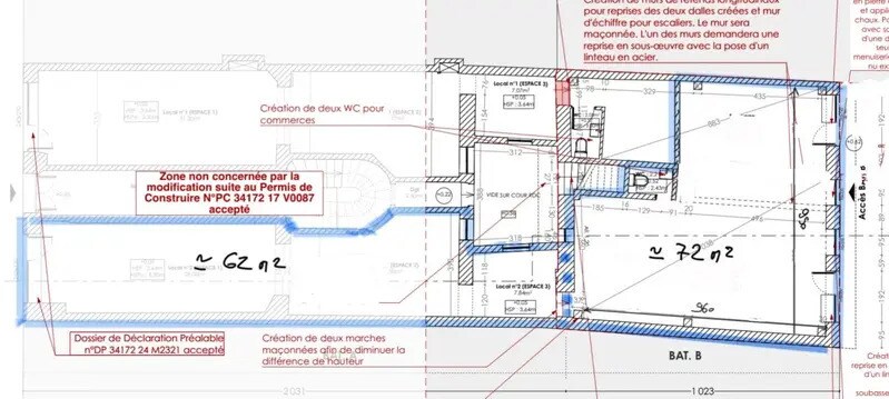 Retail in Montpellier for lease - Floor Plan - Image 2 of 2