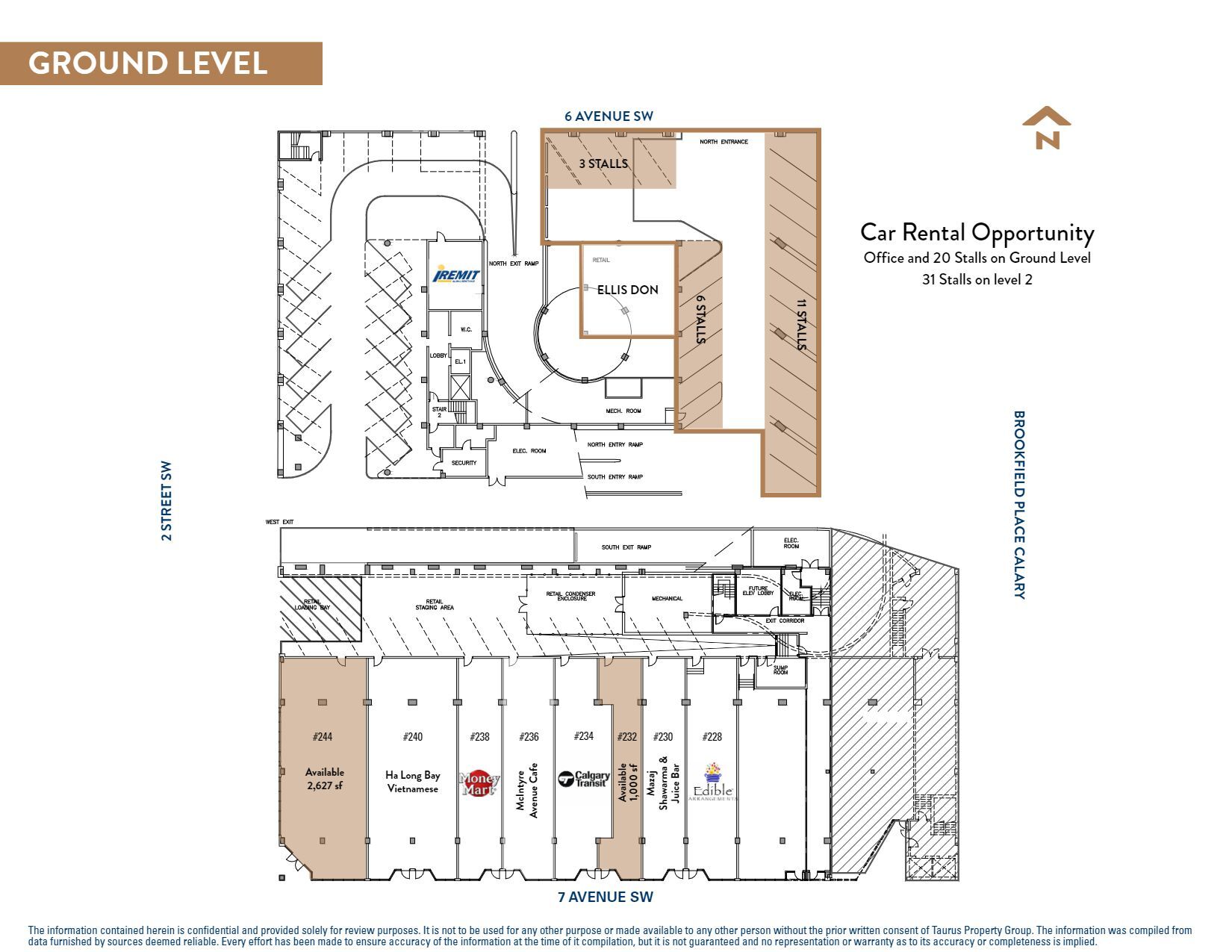 600 2 St SW, Calgary, AB à louer Plan d  tage- Image 1 de 2