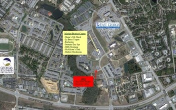 1200-1214 Brampton Ave, Statesboro, GA - Aérien Vue de la carte