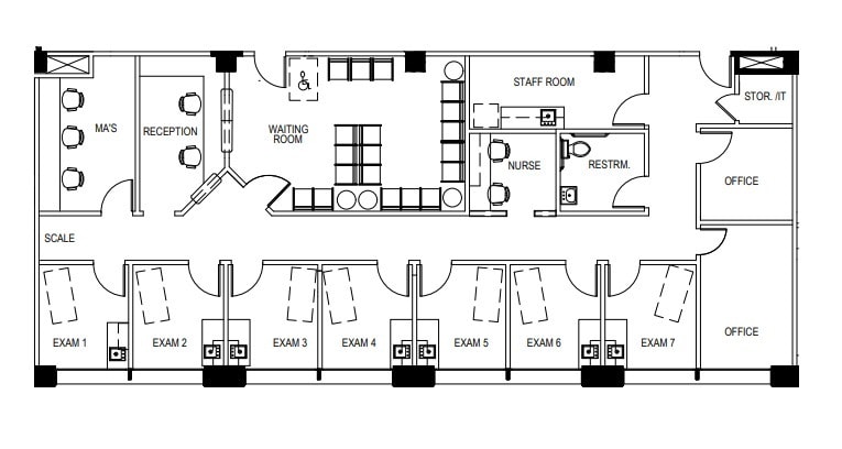 4060 4th Ave, San Diego, CA à louer Plan d’étage- Image 1 de 1