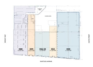 2450 Shattuck Ave, Berkeley, CA à louer Plan d’étage- Image 2 de 5