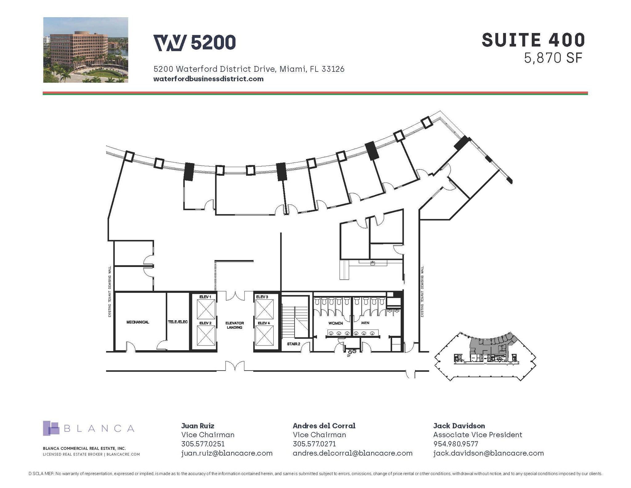 5200 Waterford District Dr, Miami, FL à louer Plan d’étage- Image 1 de 1