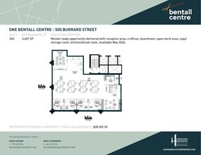 505 Burrard St, Vancouver, BC for lease Floor Plan- Image 1 of 1