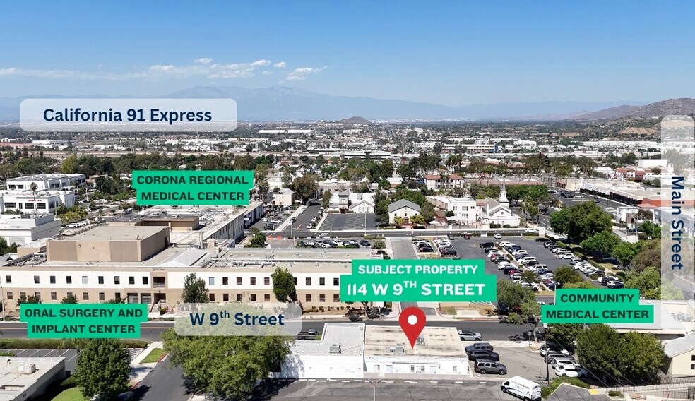 114-124 W 9th St, Corona, CA à louer - Photo du bâtiment - Image 2 de 6