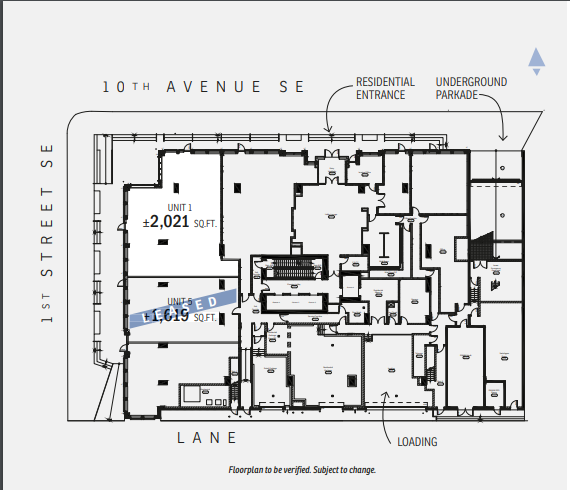 201 10th Ave SE, Calgary, AB à louer Plan d  tage- Image 1 de 1