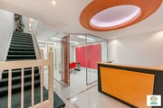 Partitioned office and reception