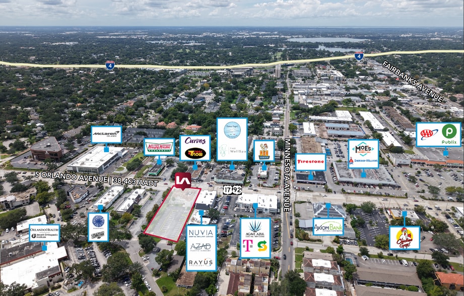 1000 S Orlando Ave, Winter Park, FL for sale - Aerial - Image 3 of 4