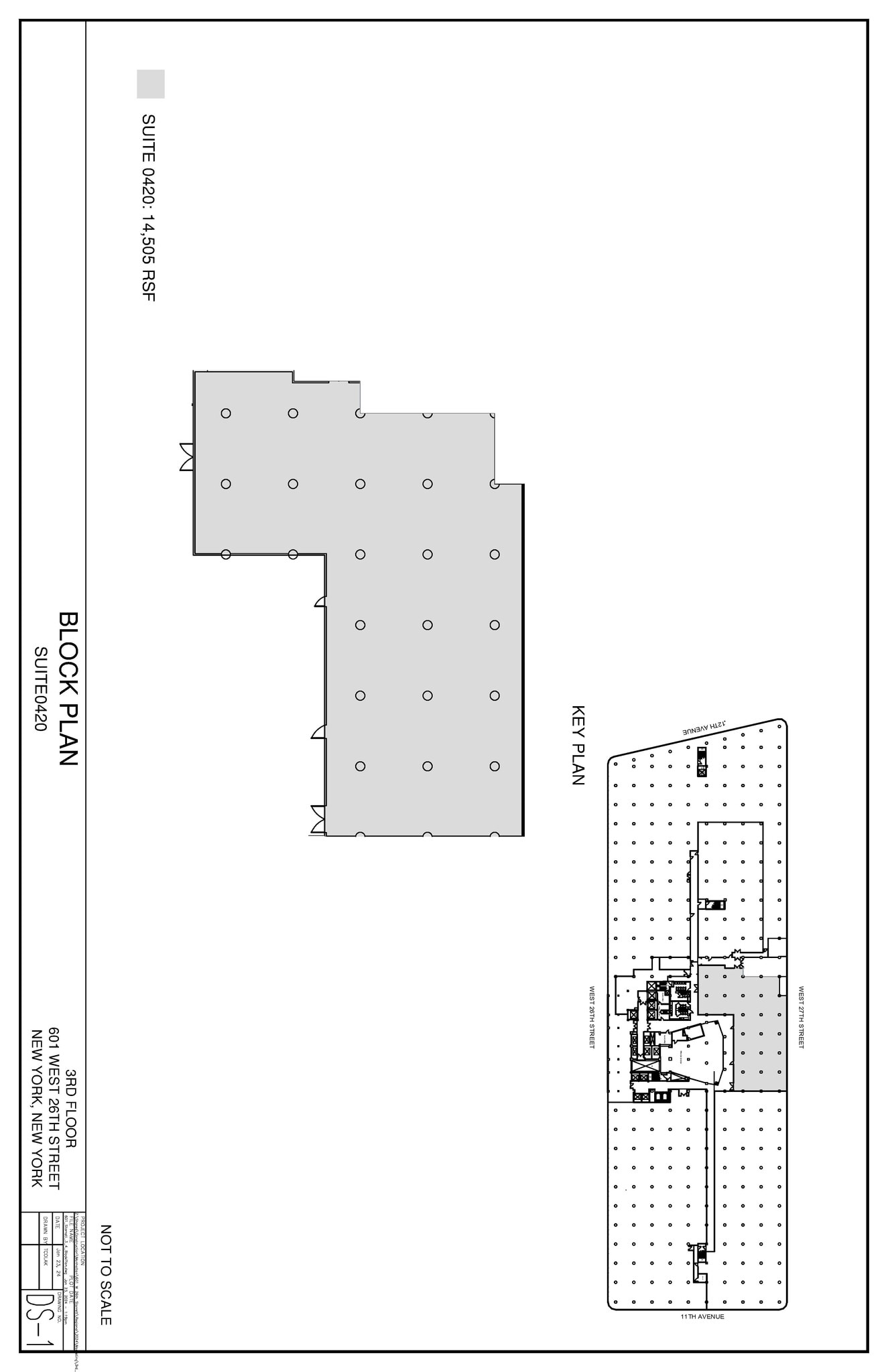 601 W 26th St, New York, NY for lease Floor Plan- Image 1 of 2