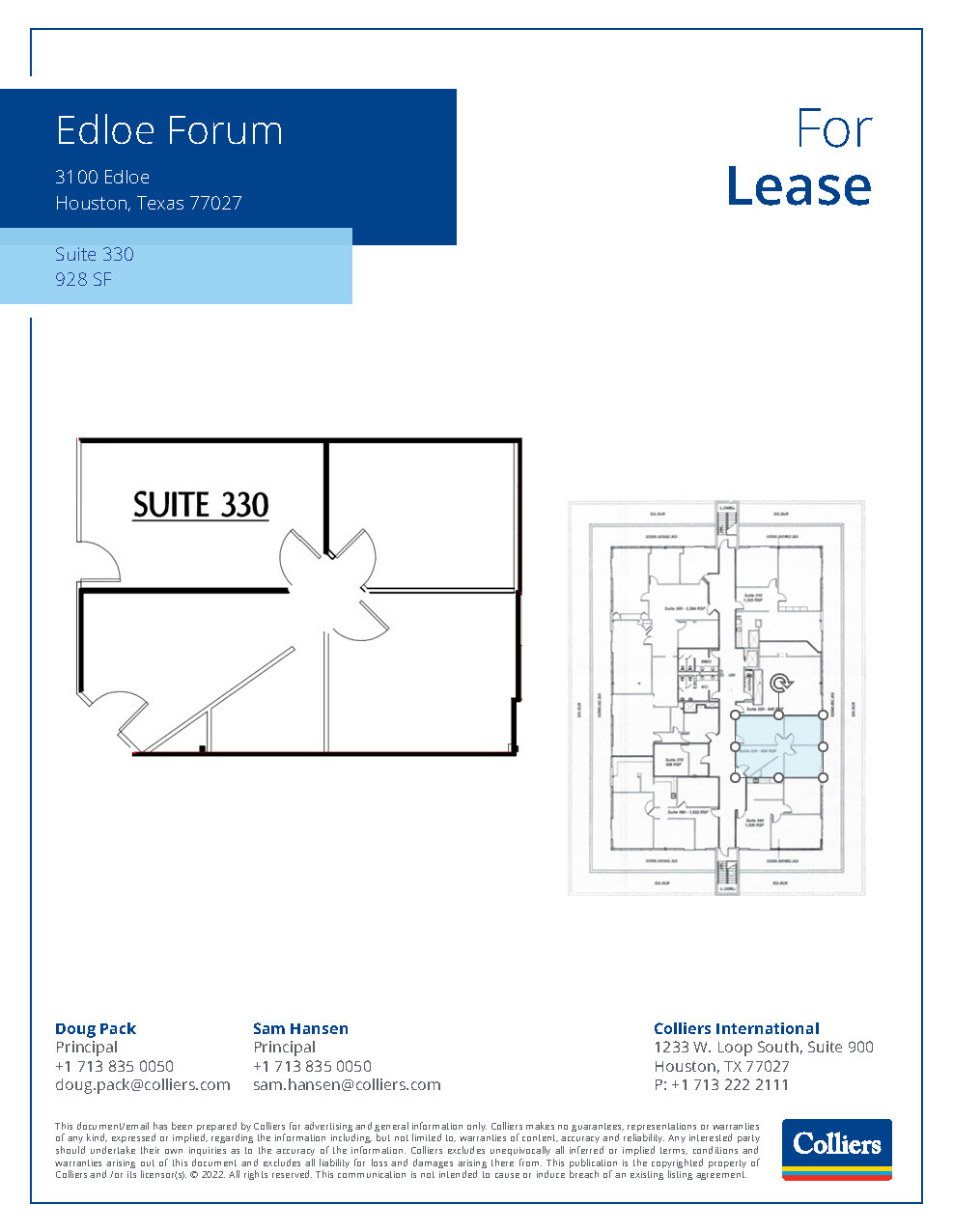 3100 Edloe St, Houston, TX à louer Plan d  tage- Image 1 de 1