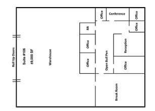 2695 N Fowler Ave, Fresno, CA for lease Floor Plan- Image 1 of 1
