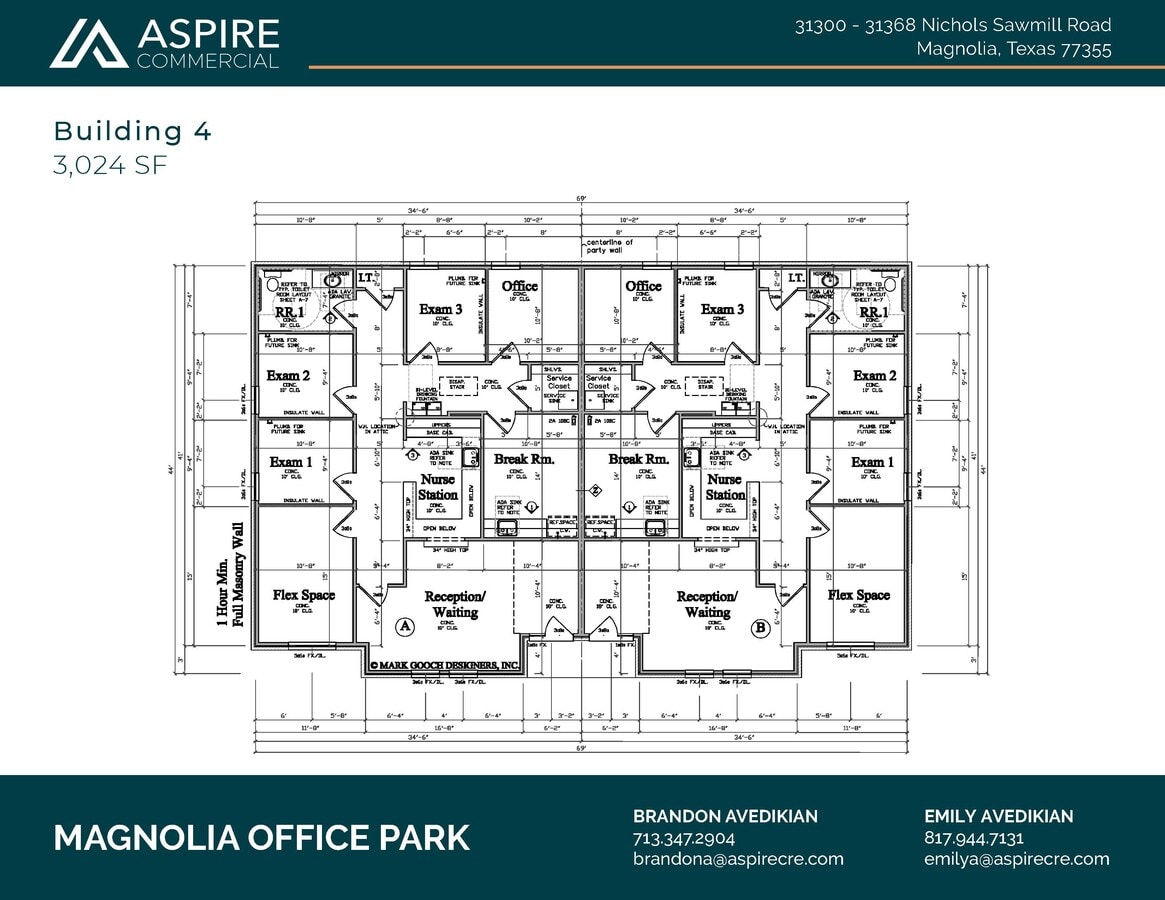 31300-31368 Nichols Sawmill Rd, Magnolia, TX 77355 - Unité 4A - - Plan d’étage - Image 2 of 2
