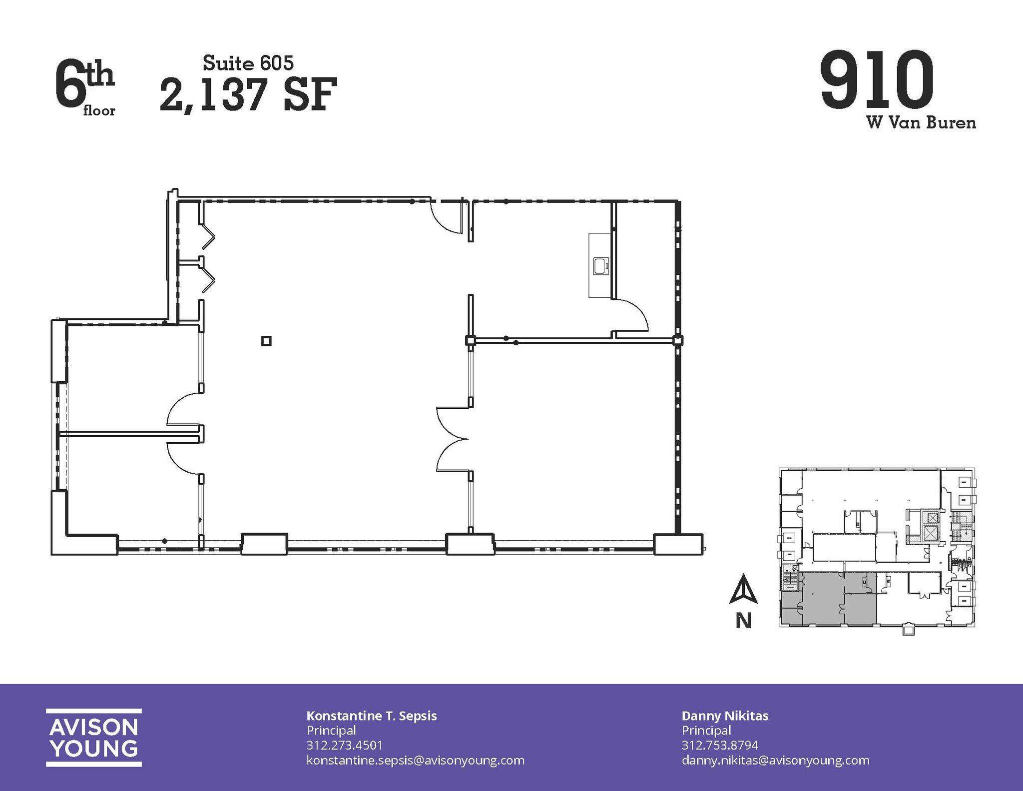 910 W Van Buren St, Chicago, IL à louer Plan d  tage- Image 1 de 1