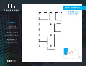 1211 W 22nd St, Oak Brook, IL à louer Plan d’étage- Image 1 de 1