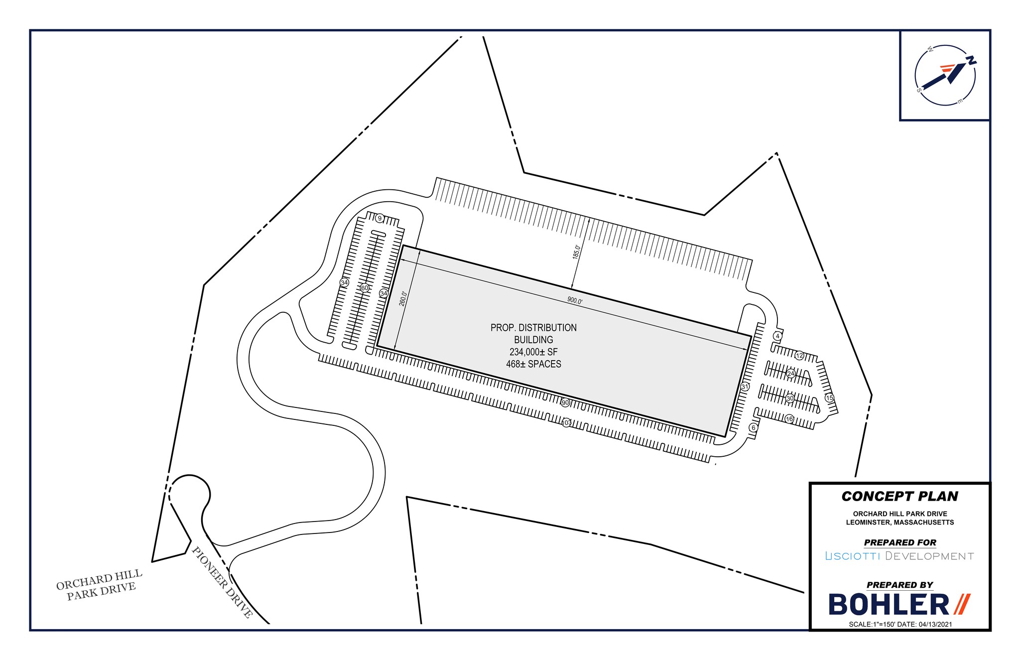 Orchard Hill Park Dr, Leominster, MA à louer Plan de site- Image 1 de 2