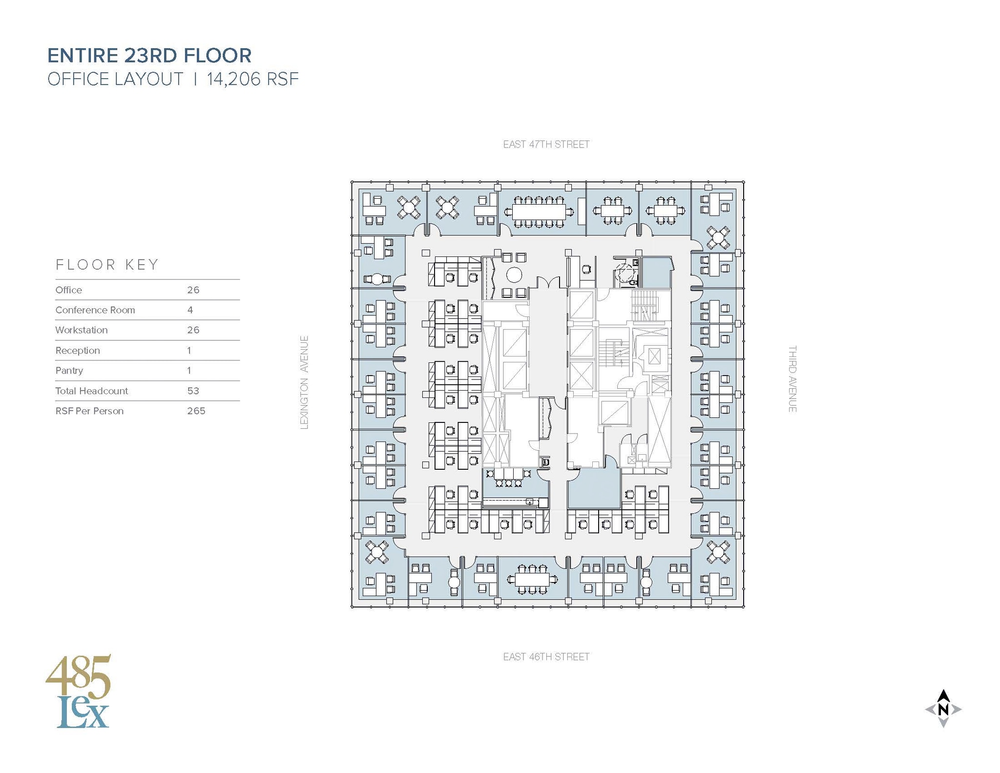 485 Lexington Ave, New York, NY for lease Floor Plan- Image 1 of 1