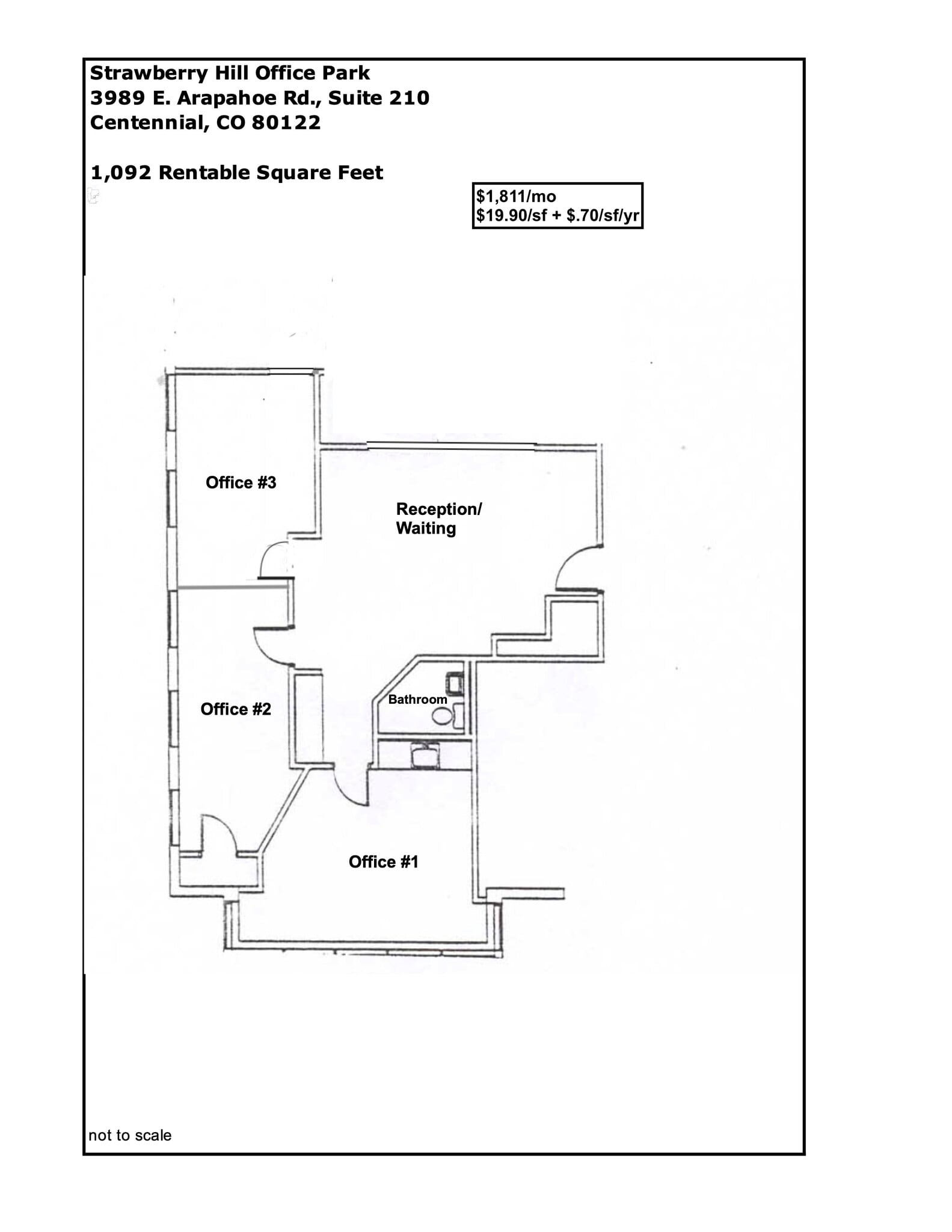 3989 E Arapahoe Rd, Centennial, CO for lease Floor Plan- Image 1 of 9