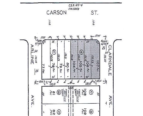 11840 Carson St, Hawaiian Gardens, CA à louer - Plan cadastral - Image 2 de 2