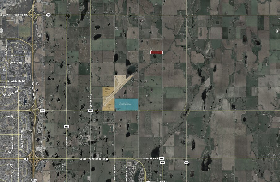 252117 Rge Rd 281, Rocky View No 44, AB à vendre - Aérien - Image 2 de 2