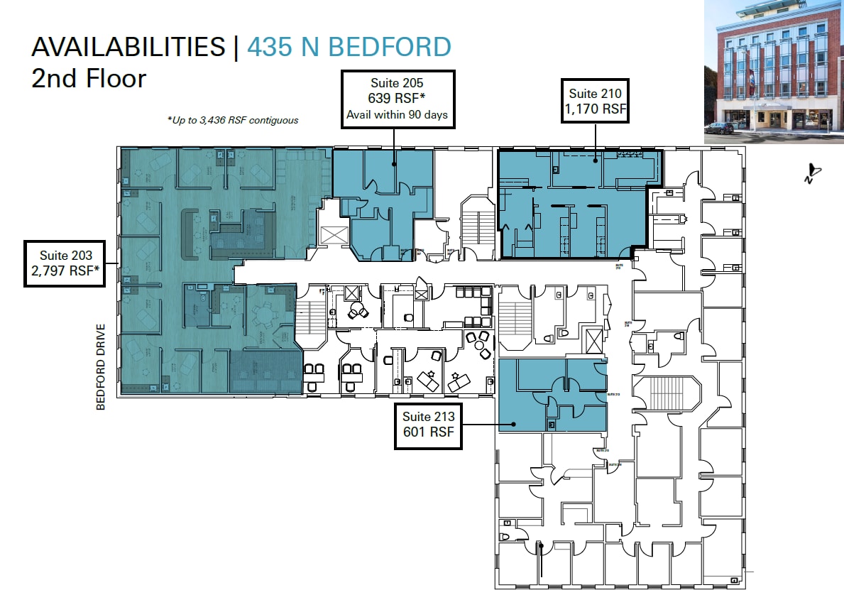 435-437 N Bedford Dr, Beverly Hills, CA à louer Plan d’étage- Image 1 de 1