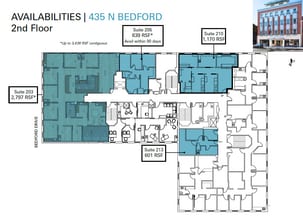 435-437 N Bedford Dr, Beverly Hills, CA à louer Plan d’étage- Image 1 de 1