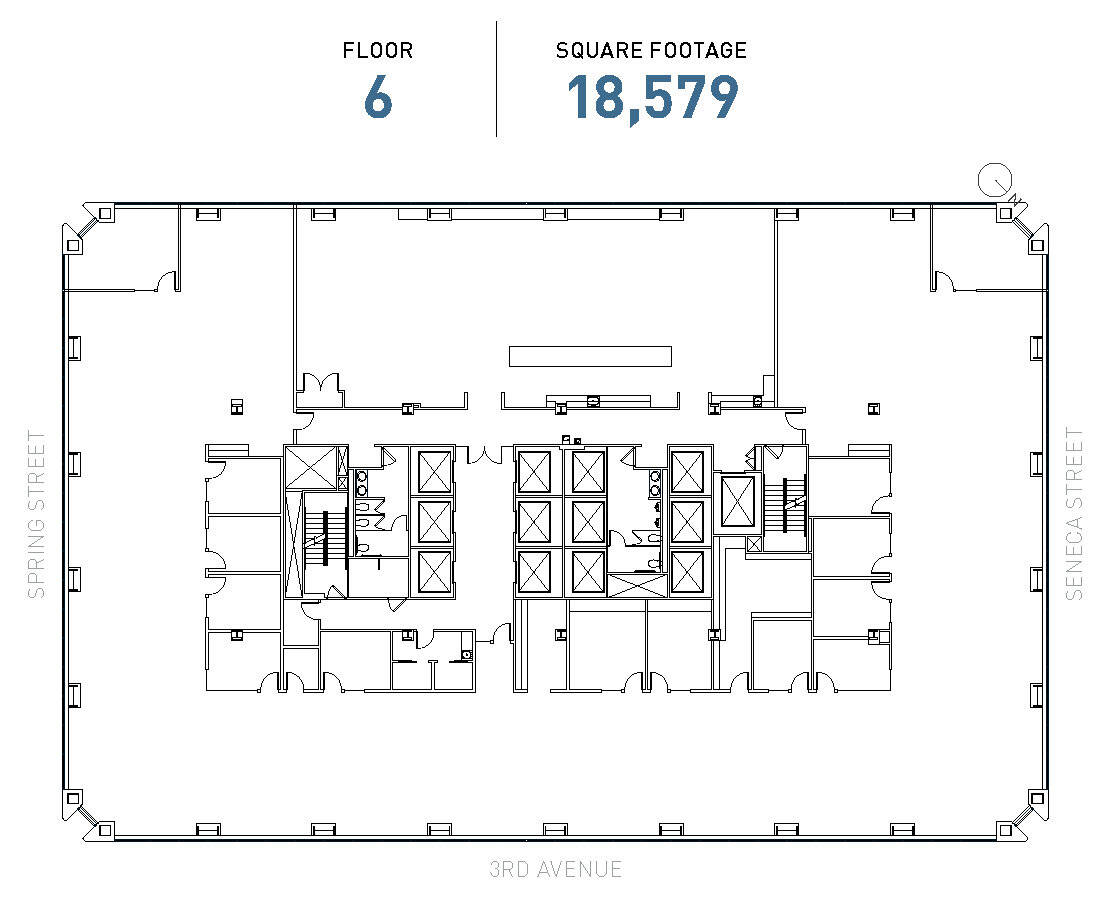 1111 3rd Ave, Seattle, WA for lease Floor Plan- Image 1 of 1