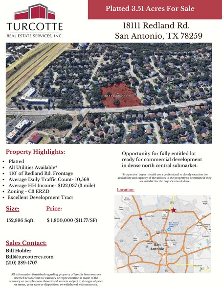 18111 Redland Rd, San Antonio, TX à vendre - Autre - Image 2 de 3