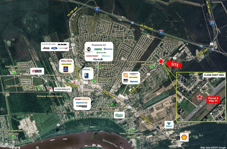 Hwy 51 Hwy, Laplace, LA à vendre - Aérien - Image 2 de 2