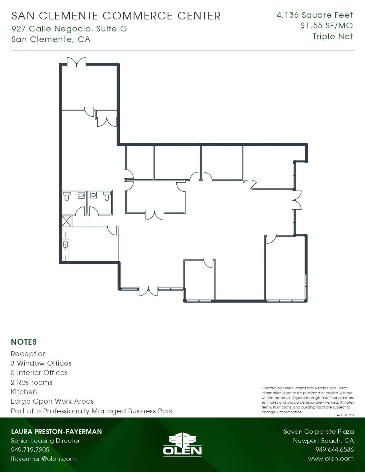 927 Calle Negocio, San Clemente, CA à louer Plan d’étage- Image 1 de 1