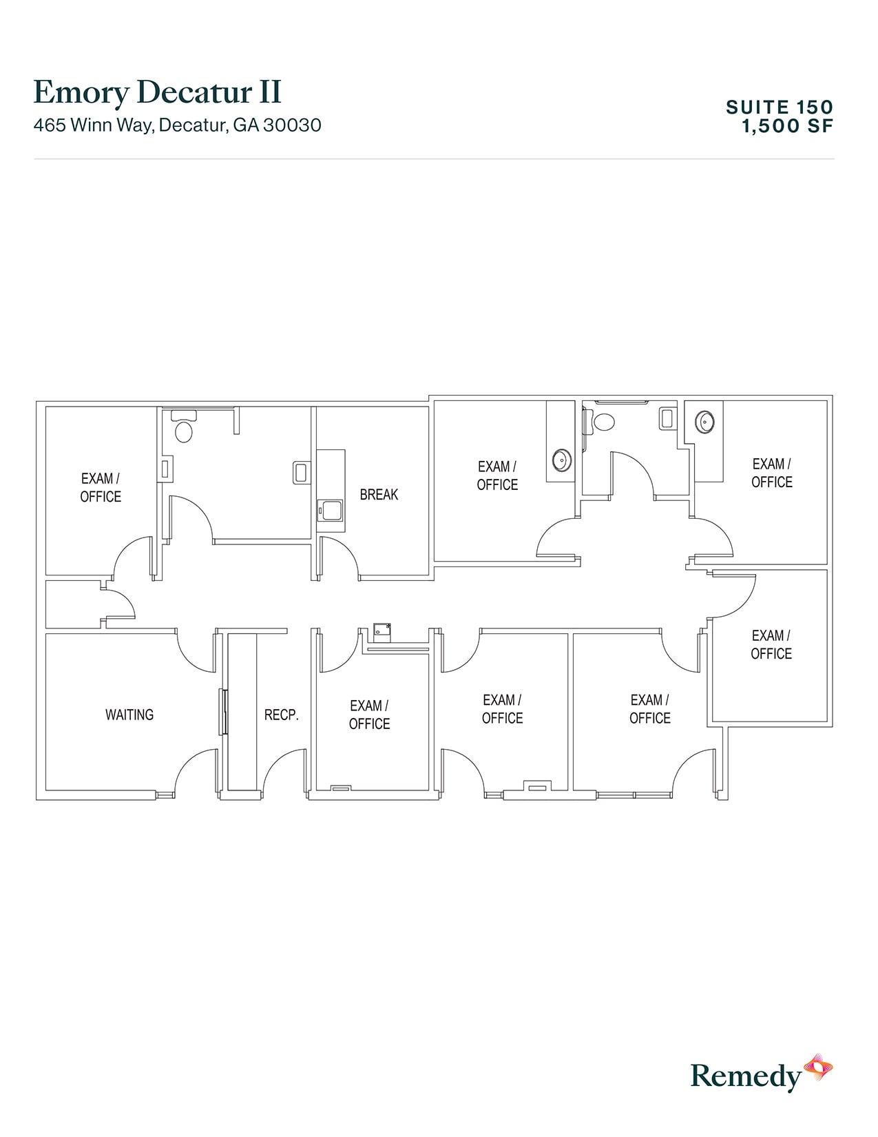 495 Winn Way, Decatur, GA for lease Floor Plan- Image 1 of 1