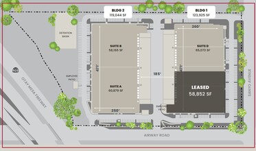 2080 Sanyo Ave, San Diego, CA à louer Plan de site- Image 2 de 2