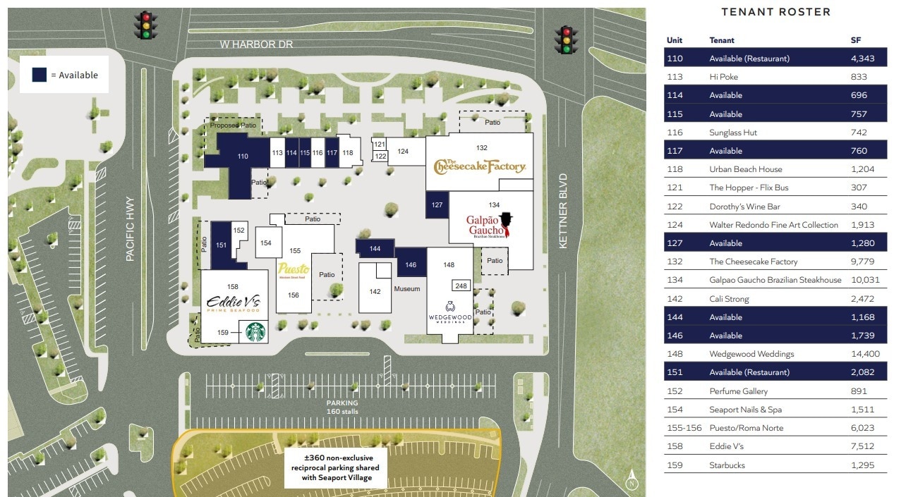 789 W Harbor Dr, San Diego, CA for lease Site Plan- Image 1 of 1
