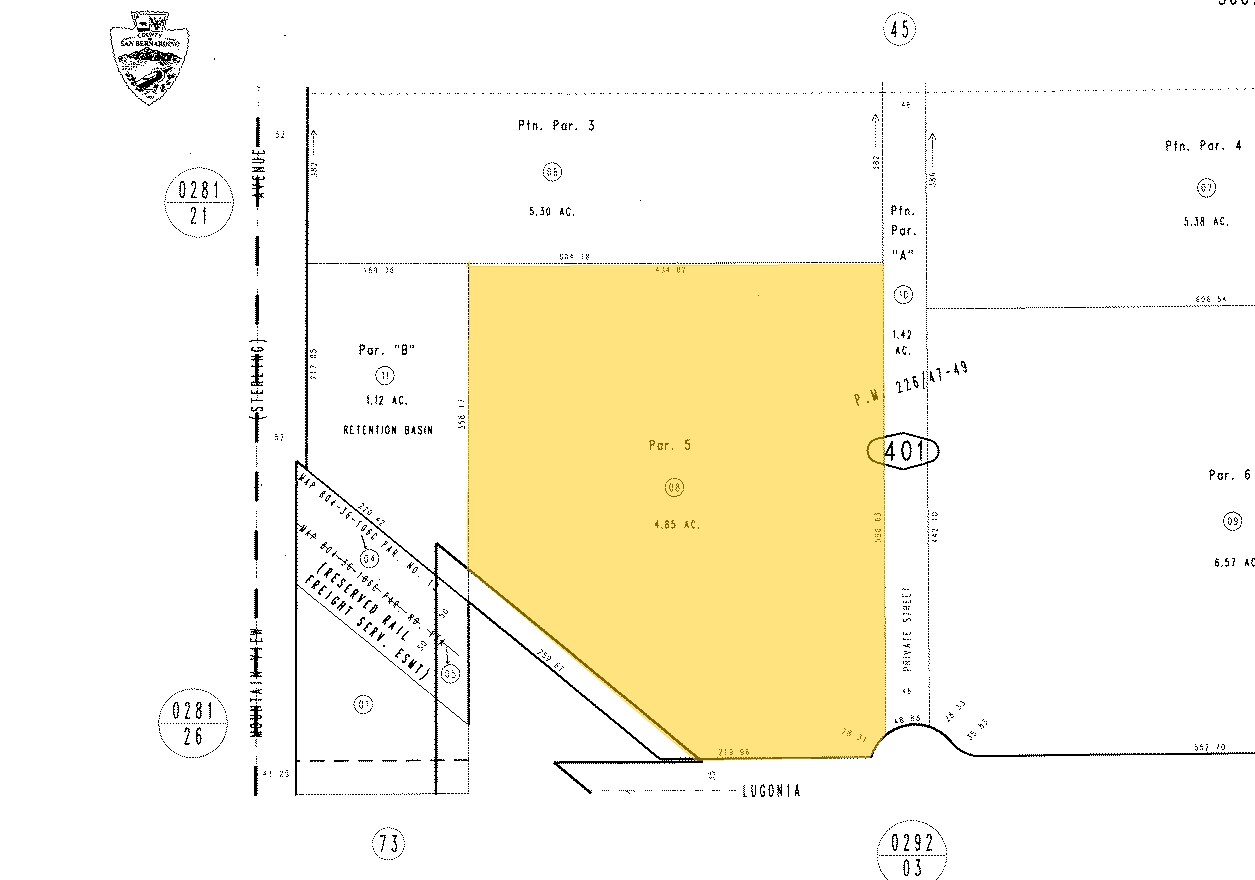 2470 W Lugonia Ave, Redlands, CA for lease Plat Map- Image 1 of 2