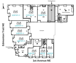 630 1 Av NE, Calgary, AB for lease Floor Plan- Image 1 of 1