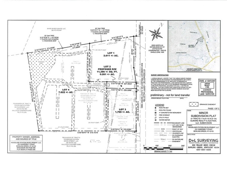 0 Happy Valley Rd, Glasgow, KY for sale - Plat Map - Image 1 of 3