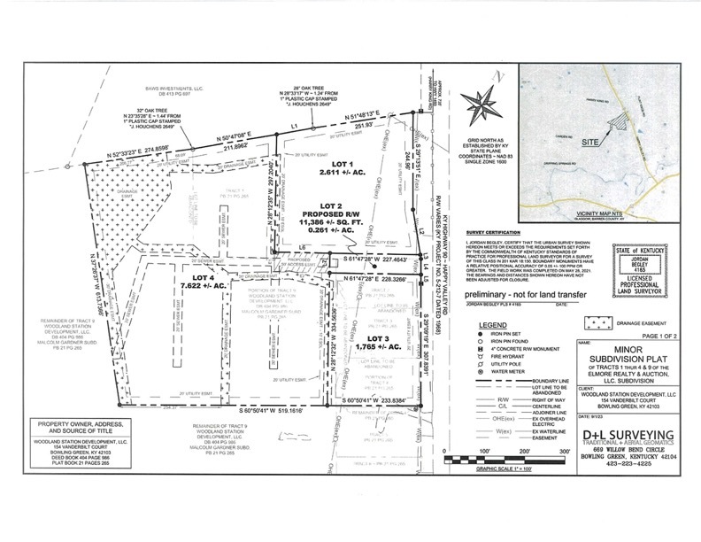 0 Happy Valley Rd, Glasgow, KY for sale Plat Map- Image 1 of 4