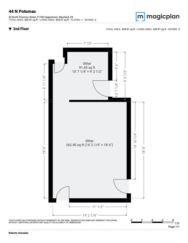 44 N Potomac St, Hagerstown, MD for sale Floor Plan- Image 1 of 1
