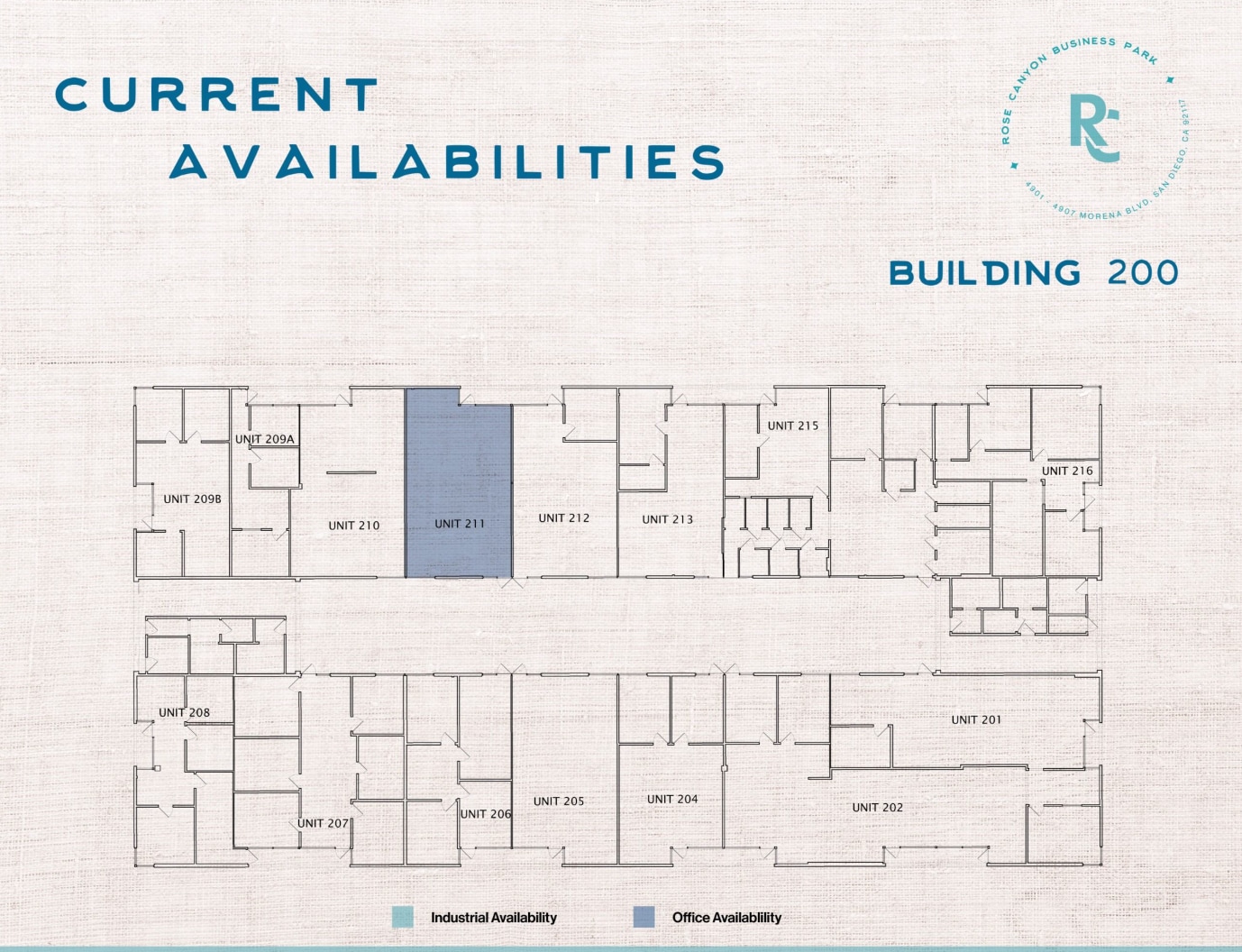 4901-4907 Morena Blvd, San Diego, CA à louer Plan d’étage- Image 1 de 1