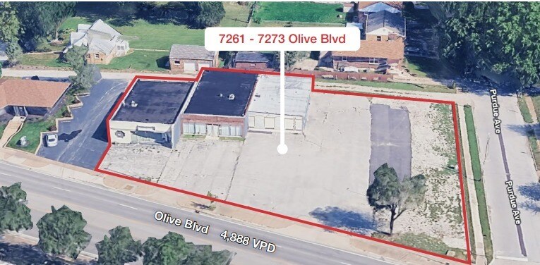 7267 Olive Blvd, University City, MO à vendre - Aérien - Image 3 de 3