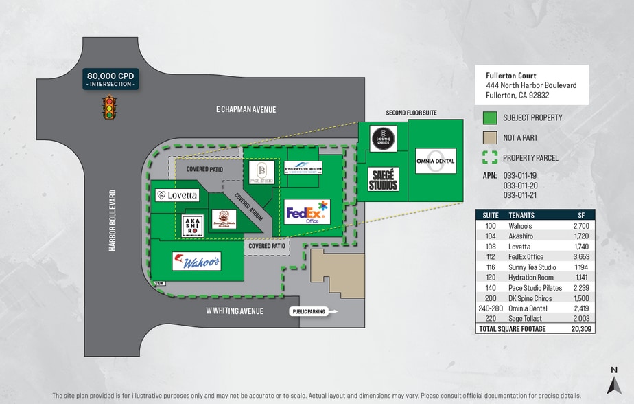 444 N Harbor Blvd, Fullerton, CA for sale - Site Plan - Image 2 of 6
