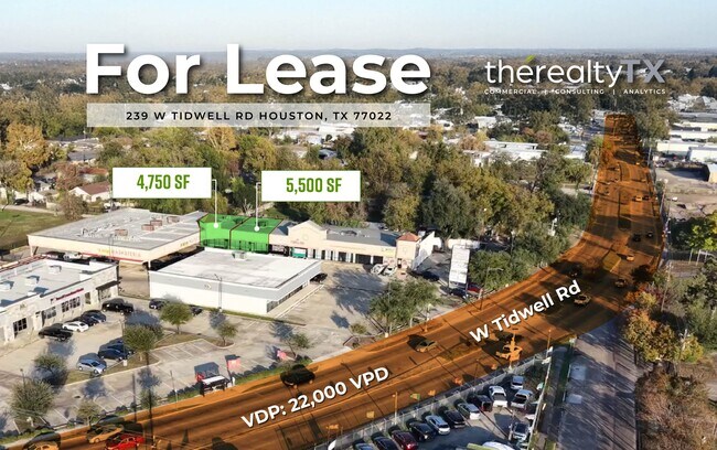 Plus de détails pour 239 W Tidwell Rd, Houston, TX - Commerce de détail à louer