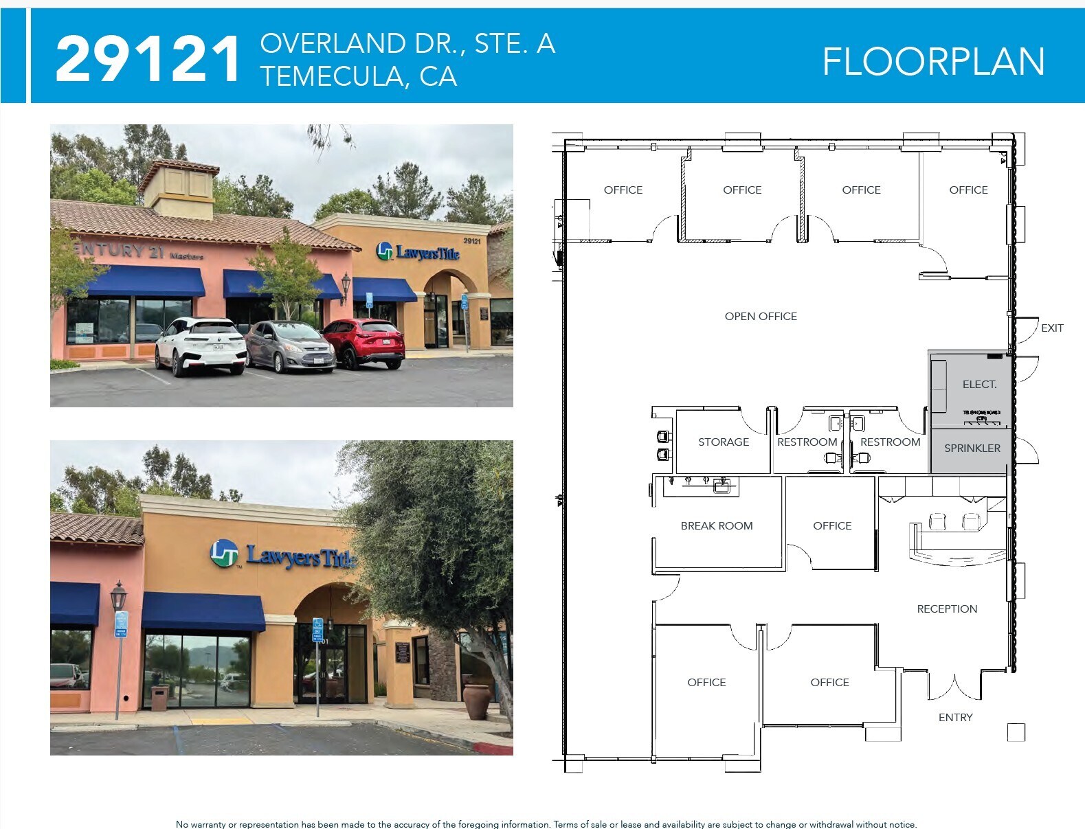 29121 Overland Dr, Temecula, CA for lease Floor Plan- Image 1 of 2