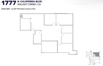 1777 N California Blvd, Walnut Creek, CA for lease Floor Plan- Image 1 of 1